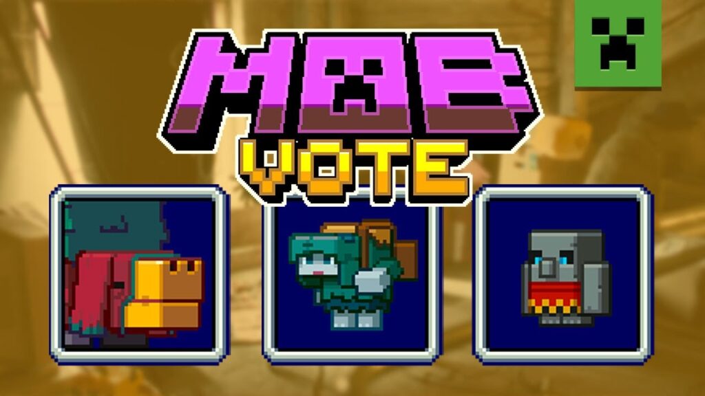 MINECRAFT MOB VOTE - ESSES SÃO OS NOVOS GOLENS QUE PODERIAM